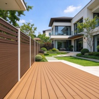 Panneaux de clôture extérieurs insonorisés en WPC pour jardin résidentiel, écran d'intimité extérieur, clôture de sécurité écologique