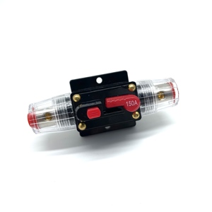 Disjoncteur en ligne réinitialisable 100A 12-24V CC 3-15AWG avec porte-fusible à réinitialisation manuelle pour applications automobiles, marines et solaires - Vente en gros - Product Image 3