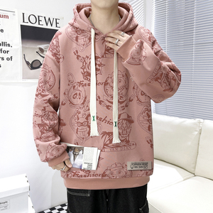 Pull à col rond pour hommes, nouvelle marque de mode, t-shirts imprimés à manches longues pour le printemps et l'automne, polyvalents pour hommes et adolescents - Product Image 1