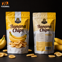 Sachets en aluminium imprimés numériquement à faible MOQ, personnalisables en petites séries pour chips de banane et fruits secs