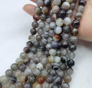 GemYa, venta al por mayor, cuentas sueltas redondas de ágata del Golfo Pérsico Natural de alta calidad para fabricación de joyas DIY - Product Image 3