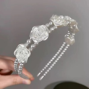 BEST SELLER -<strong>2025</strong> Valentine's Day French Headband Vintage Rose Flower Hairband for Women Hair Hoop <strong>Girls</strong> Hair Accessories 12.5cm