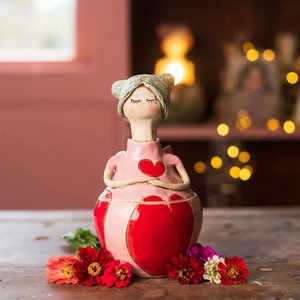 Handmade Fairy <b>Storage</b> Jar Irregular Shape Cartoon Design <b>Tabletop</b> Vase Valentine'S Day Gift Decor - Product Image 1