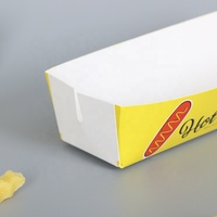 Boîte Kraft rectangulaire jetable pour sortir le fromage, récipients pour Hot-Dog, porte-nourriture personnalisé, plateaux en papier