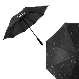 Custom Logo Red Golf Printed <b>Windproof</b> Luxury Business Gifts Straight <b>Umbrella</b> for Company - Product Image 3