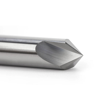 Solid Carbide 4 Flute <strong>Chamfer</strong> Endmill <strong>45</strong> <strong>Degree</strong> Grooving Tool Gear Cutter Carbide Milling Cutter - Product Image 3