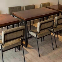 Ensemble de bar moderne de luxe léger en bois massif et cuir pour hôtels, restaurants et lieux de loisirs - Guangzhou XY