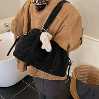 Sac à main vintage pour femme en cuir souple grande capacité avec fermeture éclair, sac de voyage en polyester, sac fourre-tout décontracté pour le week-end, sac à bandoulière