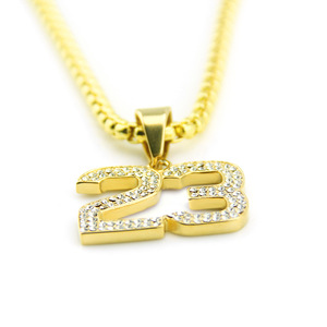 2026 New Personalized Cool Alloy Number Pendant Necklace Hiphop Rap Street Style <b>Box</b> <b>Chain</b> Men's Necklaces Fashion Jewelry - Product Image 6