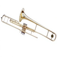 Cross-border TZ Three-Position Slide Bb Trombone with Gold Lacquer Finish Brass Band Instrument for Bb Music