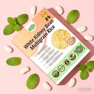 Frijoles Blancos Altos en Fibra, Arroz de Konjac Seco, Comida Instantánea, Proveedor de Arroz al por Mayor, Alimentos <span class=keywords><strong>a</strong></span> Granel OEM - Product Image 1