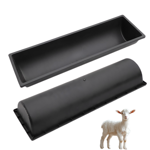 Équipement agricole taille personnalisée gratuite en <span class=keywords><strong>plastique</strong></span> noir <span class=keywords><strong>pour</strong></span> bovins moutons mangeoire approvisionnement d'usine mangeoires - Product Image 1