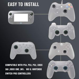 Coques de manettes en silicone pour joysticks analogiques, remplacement de capuchons de manettes pour <span class=keywords><strong>PS4</strong></span> PS3 PS2 Xbox One Xbox 360 Wii U - Product Image 5