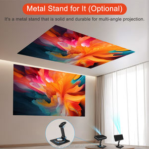 Canzone P10 II โปรเจคเตอร์แอนดรอยด์9 DLP แบบพกพา, 3D หน้าจอสัมผัส WIFI 4K รองรับแรม2GB รอม16GB แบตเตอรี่ในตัวกลางแจ้ง - Product Image 4