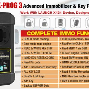 Programmateur de clés XPROG 3 X431 XPROG3 en gros, outil de diagnostic OBD2 avec connecteur et machine à fabriquer les clés - Product Image 3