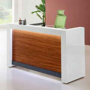 Mini caja de efectivo <span class=keywords><strong>barata</strong></span> para peluquería, salón de peluquería de tamaño de hotel para tienda de venta al por menor, escritorio de recepción de pie redondo - Product Image 3