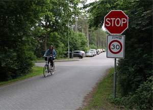 ป้ายจราจรอลูมิเนียมแบบปรับแต่งได้ป้ายเตือนความปลอดภัยสำหรับถนน - Product Image 6