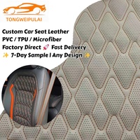 Tissu synthétique en cuir gaufré matelassé, imperméable et résistant à l'abrasion pour tapis de siège de voiture, chaises de bureau, meubles