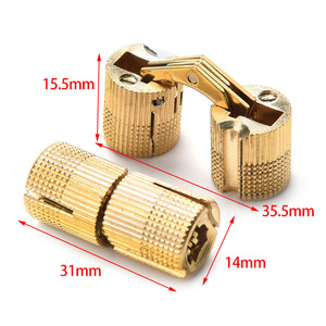 pure copper concealed hinge cylindrical hinge bucket hinge - Product Image 6