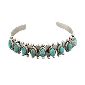 Bracciale Aperto Stile Turchese per Donne, Gioiello Vintage Regolabile - Product Image 4
