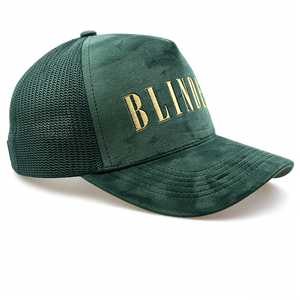 Бейсболка унисекс с индивидуальной вышивкой, 5 панелей, темно-зеленая, повседневная, для активного отдыха, сетчатая, вельветовая, кепка-тракер - Product Image 3