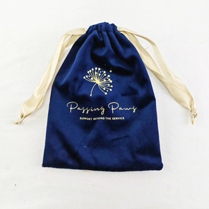 Pochette à cordon personnalisée de luxe pour bijoux, pochettes cadeaux en velours, sacs d'emballage en daim pour la présentation de bijoux - Product Image 3