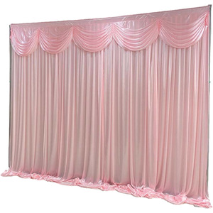 Đám Cưới Rèm Đảng Sân Khấu <span class=keywords><strong>Backdrop</strong></span> Trang Trí Rèm Đầu Hình Dạng Sóng Đám Cưới <span class=keywords><strong>Backdrop</strong></span> Màn - Product Image 3