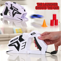 Ensemble de jeu de tir EPT 2 en 1, pistolet à catapulte avec 4 avions et 4 voitures, jouet de tir pour enfants