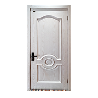 Vente en gros d'usine Portes de chambre à coucher Conception moderne de porte simple d'entrée en bois Portes d'entrée en bois