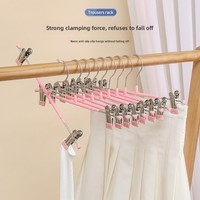 Hosenbügel-Clips für den Haushalt, nicht markierend, extra stark, rutschfest, nordischer Stil, kunststoffbeschichtet, aus hochmanganhaltigem Stahl für Röcke