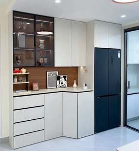 Armoire combinée, armoire réfrigérateur et armoire à vin personnalisées, armoire de salle à manger intégrée, buffet - Product Image 2