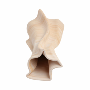 Vaso in porcellana testurizzata con silhouette fluida per un tocco decorativo nel soggiorno - Product Image 6