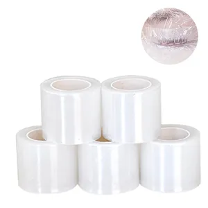 1 rouleau de film de tatouage transparent en plastique 4mm * 200m jetable sourcils cils lèvres nettoyage outil de maquillage - Product Image 4