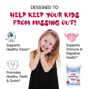 Factory Customization Kids Probiotic Chewable Tablets Probiotic <b>Supplement</b> for Digestive Health with Multivitamin Boost Immunity - Product Image 5
