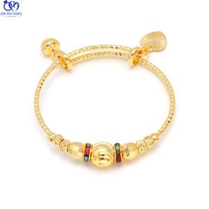 JXX Bracelet en or 24 carats avec pierres colorées pour bébé, bijoux tendance, bracelets exquis pour enfants, bracelets indiens pour enfants - Product Image 5