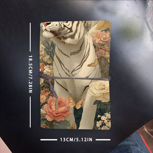 A6 taccuino fatto a mano 160 pagine sostituibili essenziale per il Campus con fiori di <span class=keywords><strong>tigre</strong></span> bianco farfalla uccello Pri - Product Image 6