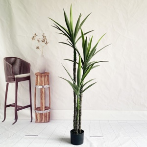 Bán Buôn Trang Trí Nội Thất Nhựa Bonsai Sisal Cây Gai Dầu Khách Sạn Vườn Cảnh Quan Hiện Đại Giả Nhân Tạo Gladiolus Cây - Product Image 3