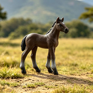 Modèles de chevaux de simulation transfrontaliers : Cheval de Quarter, Cheval Hanovrier, Cheval Friesien, Cheval Blanc, Cheval Clydesdale - PVC - Product Image 2
