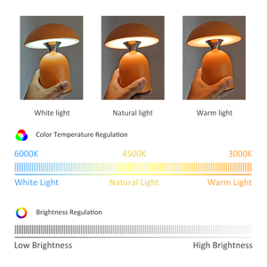 Kreative LED-Tischlampe Kabellose Schreibtischlampen Wiederaufladbare Tragbare Restaurant Luxus Moderne Romantische Dinner-Leuchte Tisch-Schreibtischlampe - Product Image 3