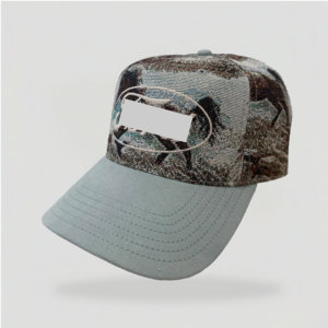 Cappellino da Baseball Unisex a 5 Pannelli con Visiera Estesa in Tessuto Jacquard, Ricamo Piatto, Stile Street Vintage, 100% Cotone, Chiusura a Scatto - Product Image 1