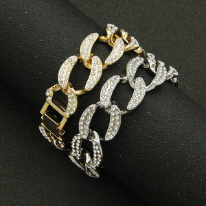 Exaggerated Cuban Chain Full of Diamonds Necklace Female, Collarbone Chain Temperament Cool Tanjing Fashion Lijing Necklace - Product Image 3