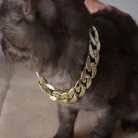 Collier de luxe pour bouledogue français en plastique écologique, cadeau brillant argenté/doré, style chaîne de friandises pour chien Teddy