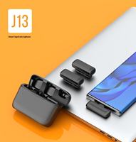 Système de micro-cravate sans fil double Aurora Sound J13 avec batterie 9H et surveillance en temps réel pour iPhone, Android et appareil photo