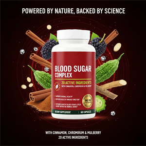 من المصنع مباشرة قسط 20 كبسولات دعم سكر الدم المعقدة ملحق مع دعم صحة القلب الهضمي للبالغين الأصحاء - Product Image 4