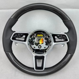Volante in Carbonio Personalizzato per Panamera Cayenne Boxster <span class=keywords><strong>Taycan</strong></span> 911 993 981 991.1 - Product Image 3
