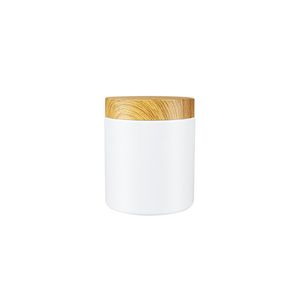 stock 100ml 120ml white Cosmetic PET Hemp Cream Food Container Empty Wood Grain 4oz 8oz 16oz white Plastic Jars With Lids