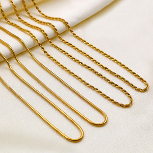 Men's Stainless Steel Snake Chain Necklace Geometric Design Gift Jewelry - Product Image 1