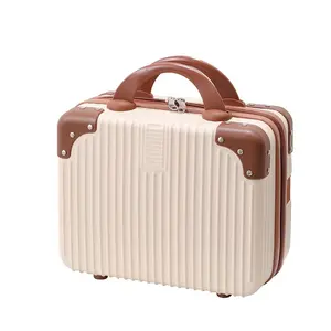 패션 휴대용 여행 가방 여성 소형 경량 16 인치 미니 귀여운 14 인치 화장품 케이스 18 인치 여행 수납 가방 가방