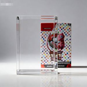 Exhibidor de Tarjetas Acrílico Vertical Preensamblado, Estante de Plástico para Paquetes de Sobres TCG, Laminación Moderna Brillante, Grosor de 1 mm - Product Image 1