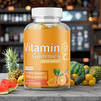 Complément alimentaire en gommes ODM à la vitamine C pour la croissance des cheveux et de la peau, gommes à la biotine pour les cheveux, gommes à la vitamine C et au collagène, antioxydant adapté.
